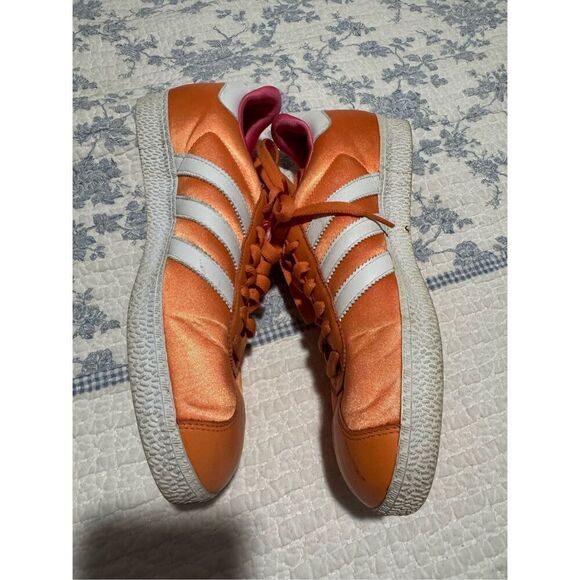 Adidas Gazelle Orange trainers leather 8 1/2 - Picture 7 of 12